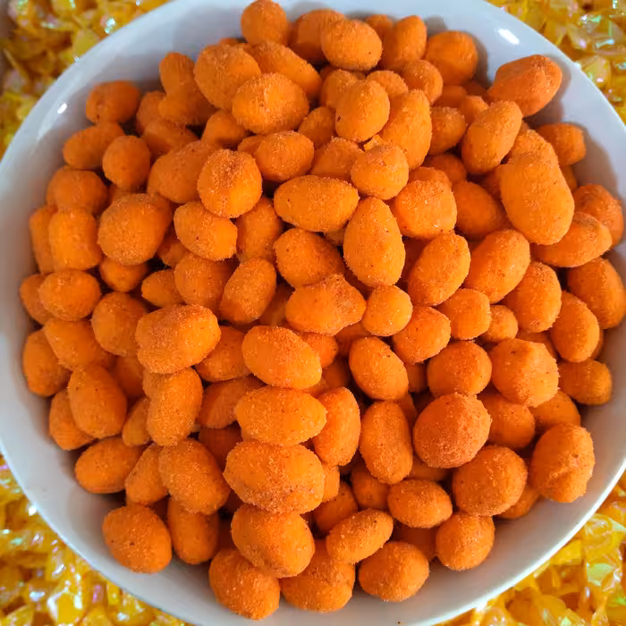 بادام زمینی روکش دار طعم پیتزایی  جدید تازه (250گرم) روکشدار