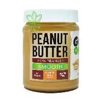 کره بادام زمینی کرمی بدون شکر و نمک 500 گرم گوآن - go on