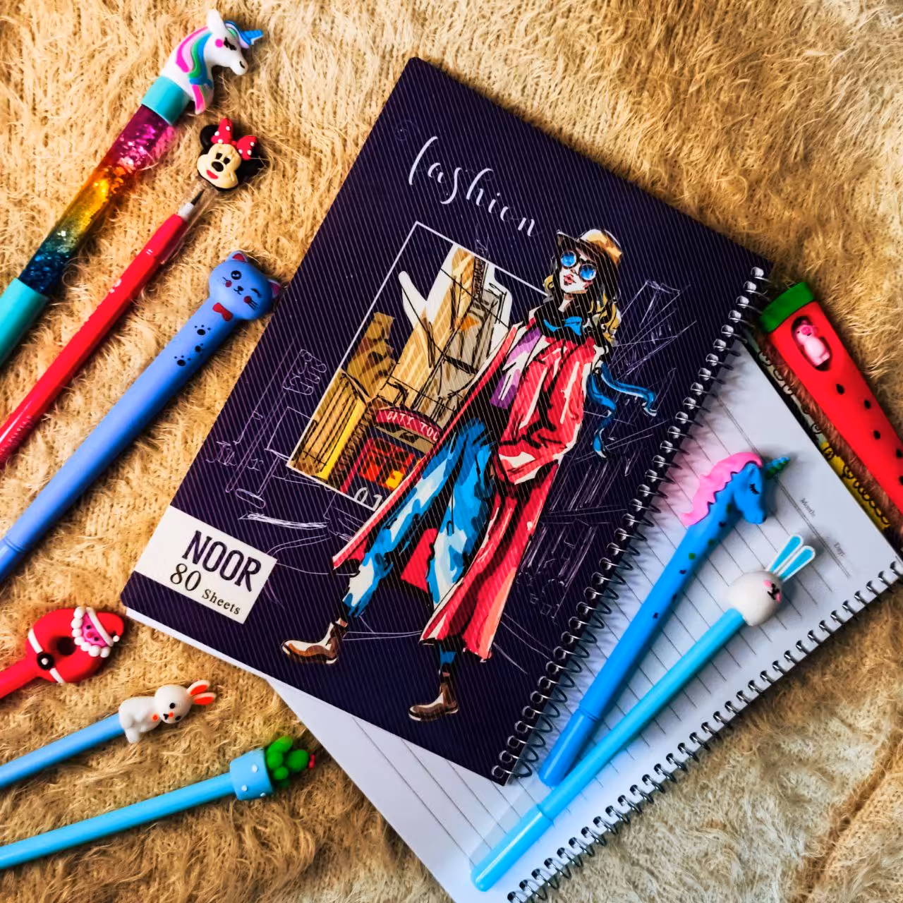 دفتر خطی 80 برگ در 5 طرح