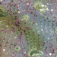 پارچه هندی کارشده.2متر عرض94 قیمت برای کل پارچه