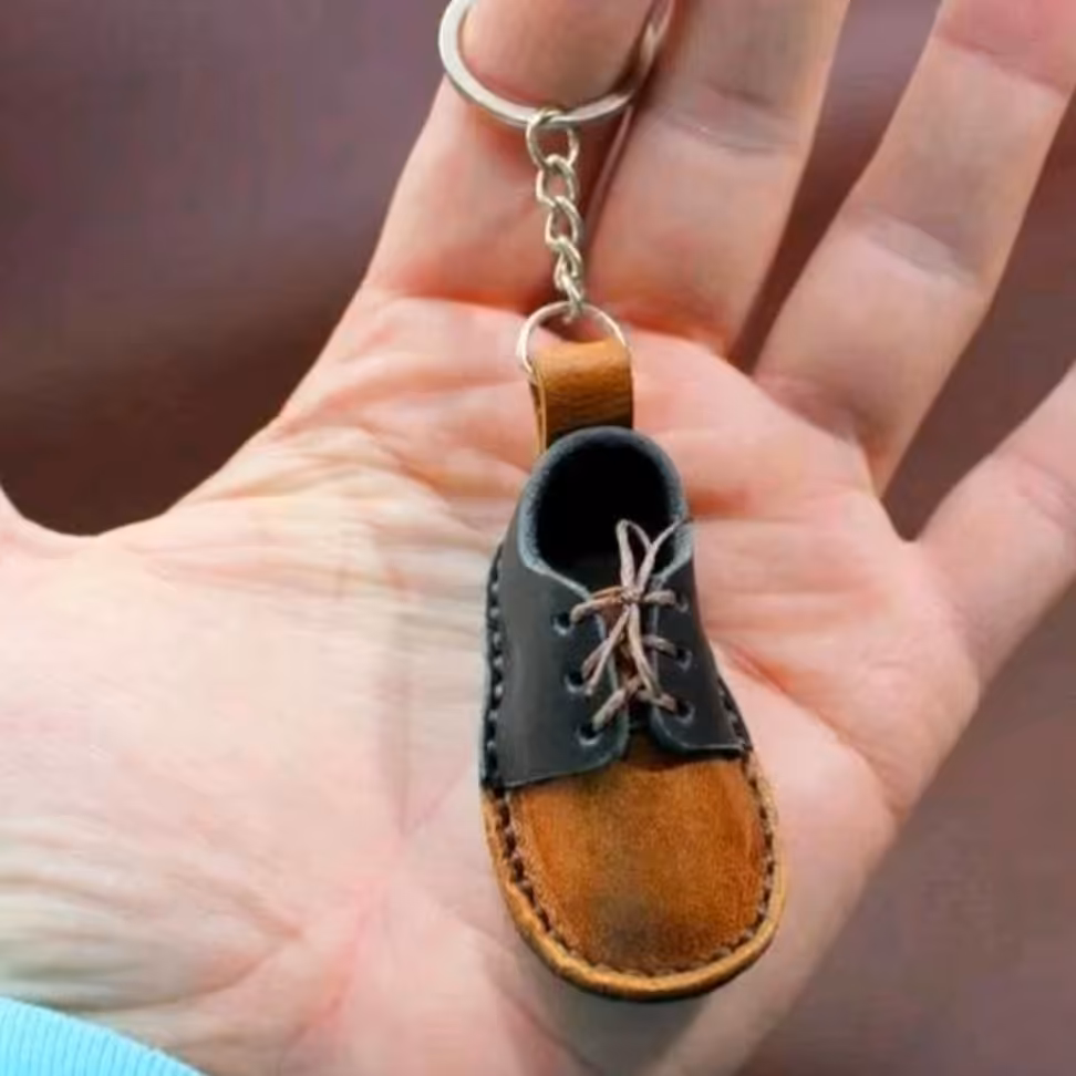 جاکلیدی چرم گاوی دست دوزکد5318 پک 2عددی