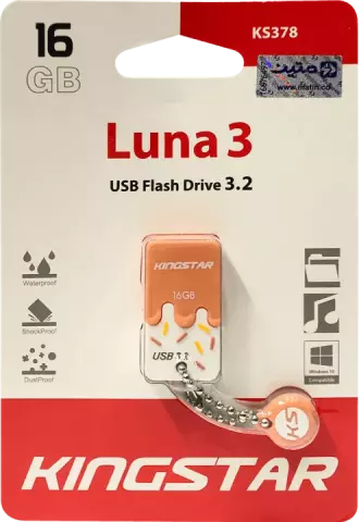 قیمت و خرید فلش مموری کینگ استار LUNA3 KS378 ظرفیت 16 گیگابایت