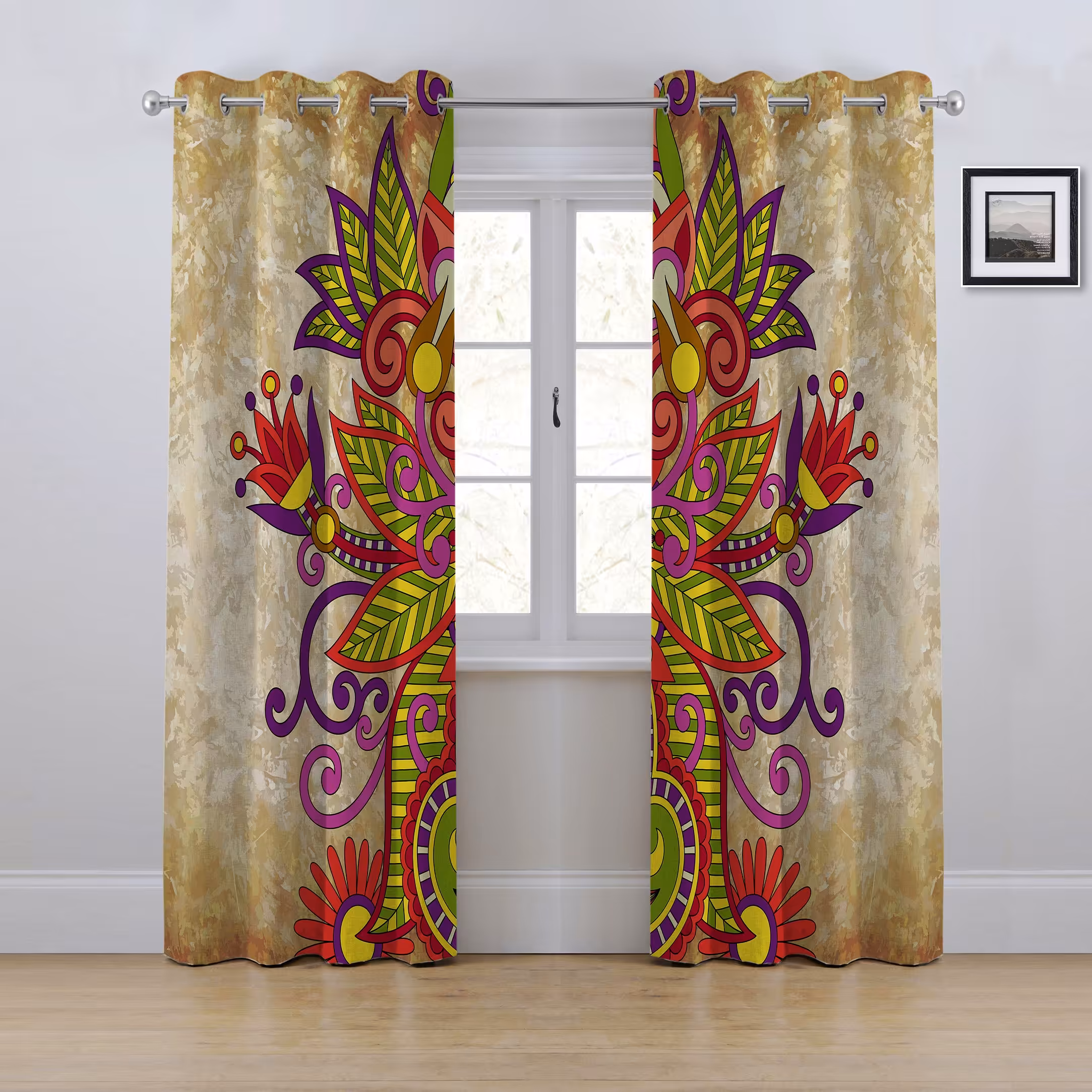 پرده پانچی مدل سنتی ارتفاع280در عرض145