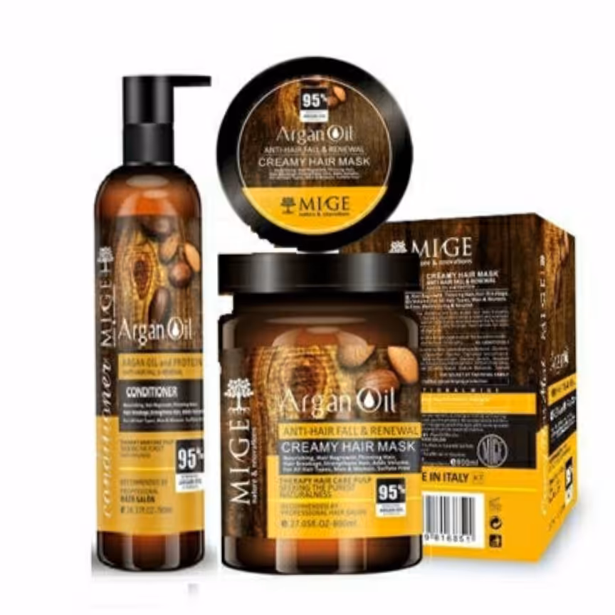 شامپو و ماسک مو میگ آرگان Mige Argan Oil Shampoo