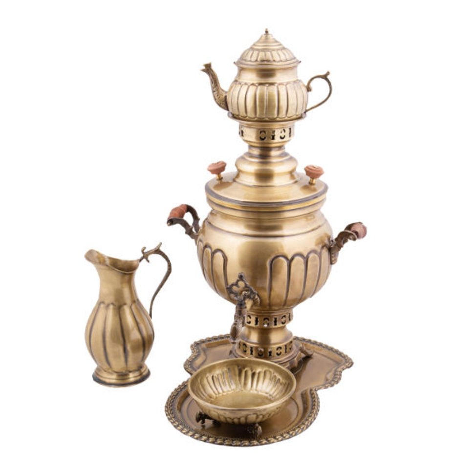 سرویس سماور 3 لیتری برنجی