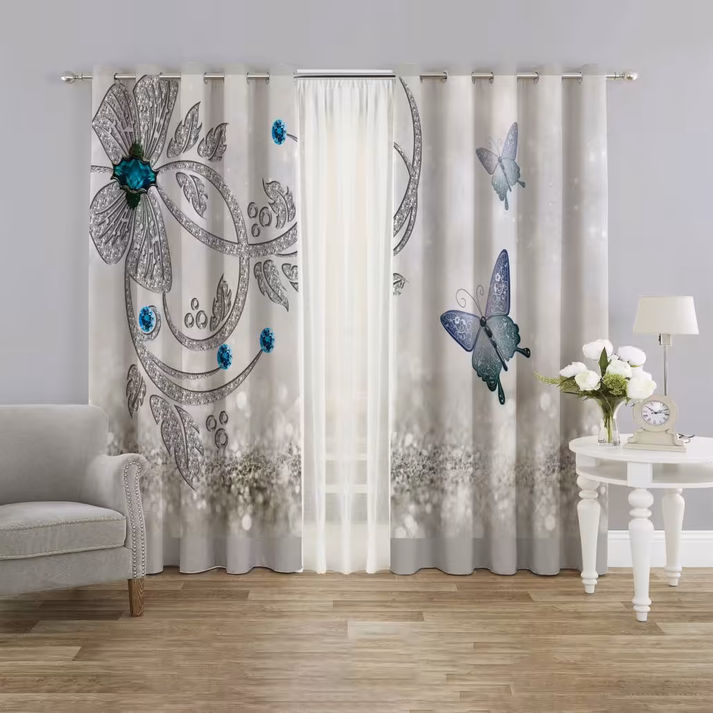 پرده پانچی سه بعدی پذیرایی pk-2569b