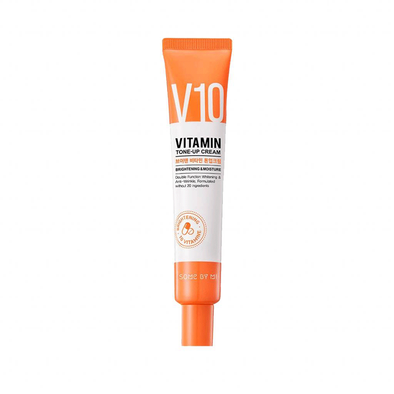کرم تن آپ روشن کننده و مرطوب کننده ویتامین V10 سام بای می Some By Mi V10 Vitamin Tone-Up Cream Brightening Moisture