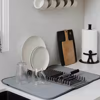 نمگیر استند داربشقاب رایکا عالی وکاربردی در دورنگ مناسب برای کنار سینک