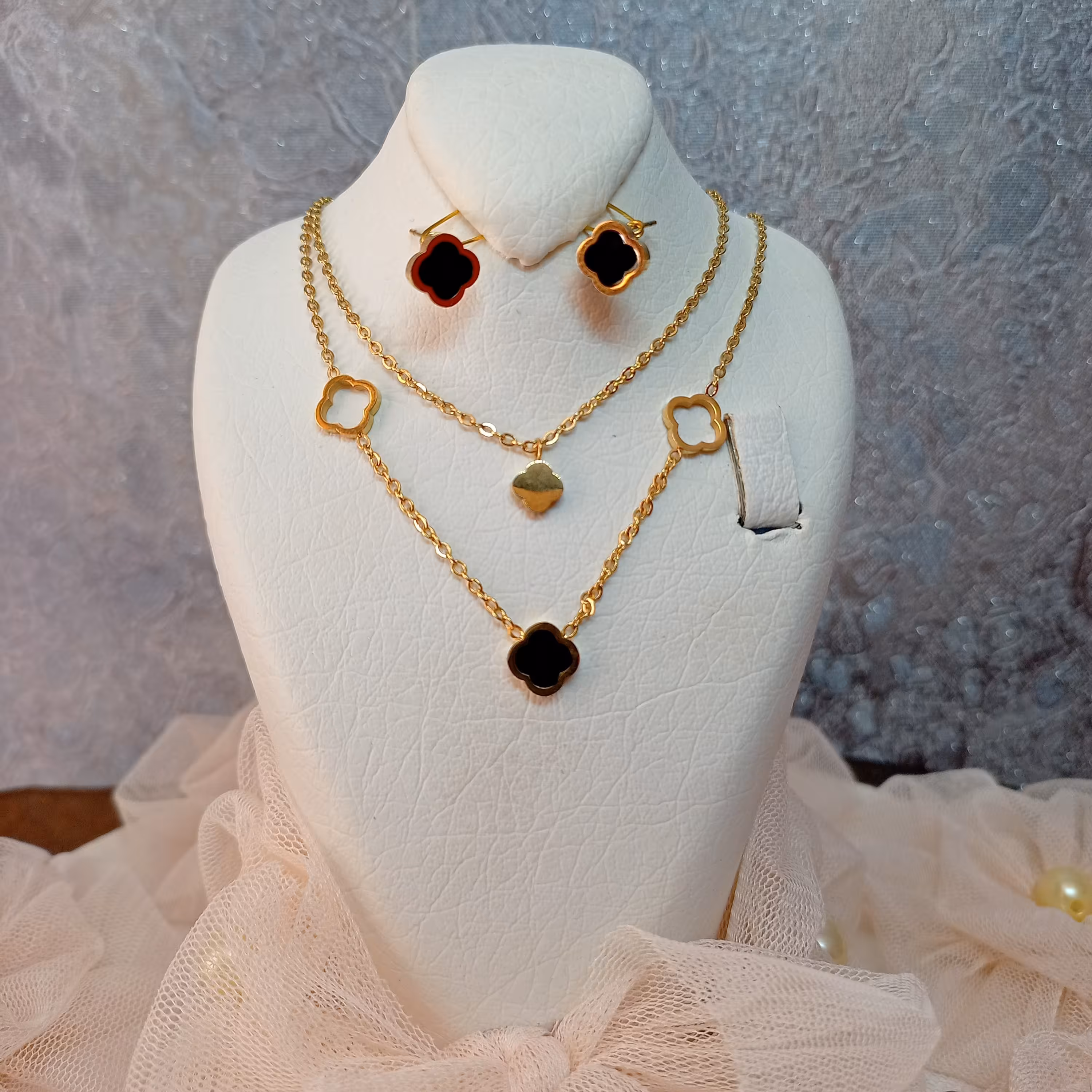  نیم ست تمام استیل مدل سپید(کد 336)