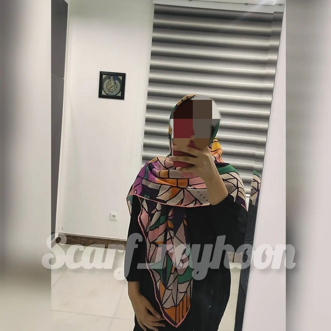 روسری نخی جناقی قواره 130 فانتزی2
