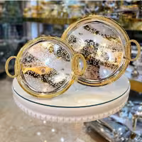 سینی استیل 2تیکه خارجی