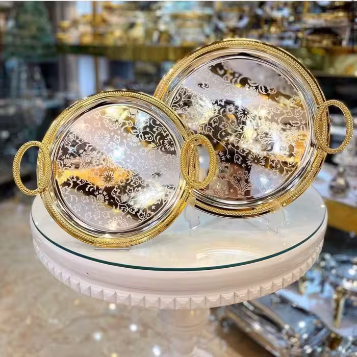 سینی استیل 2تیکه خارجی