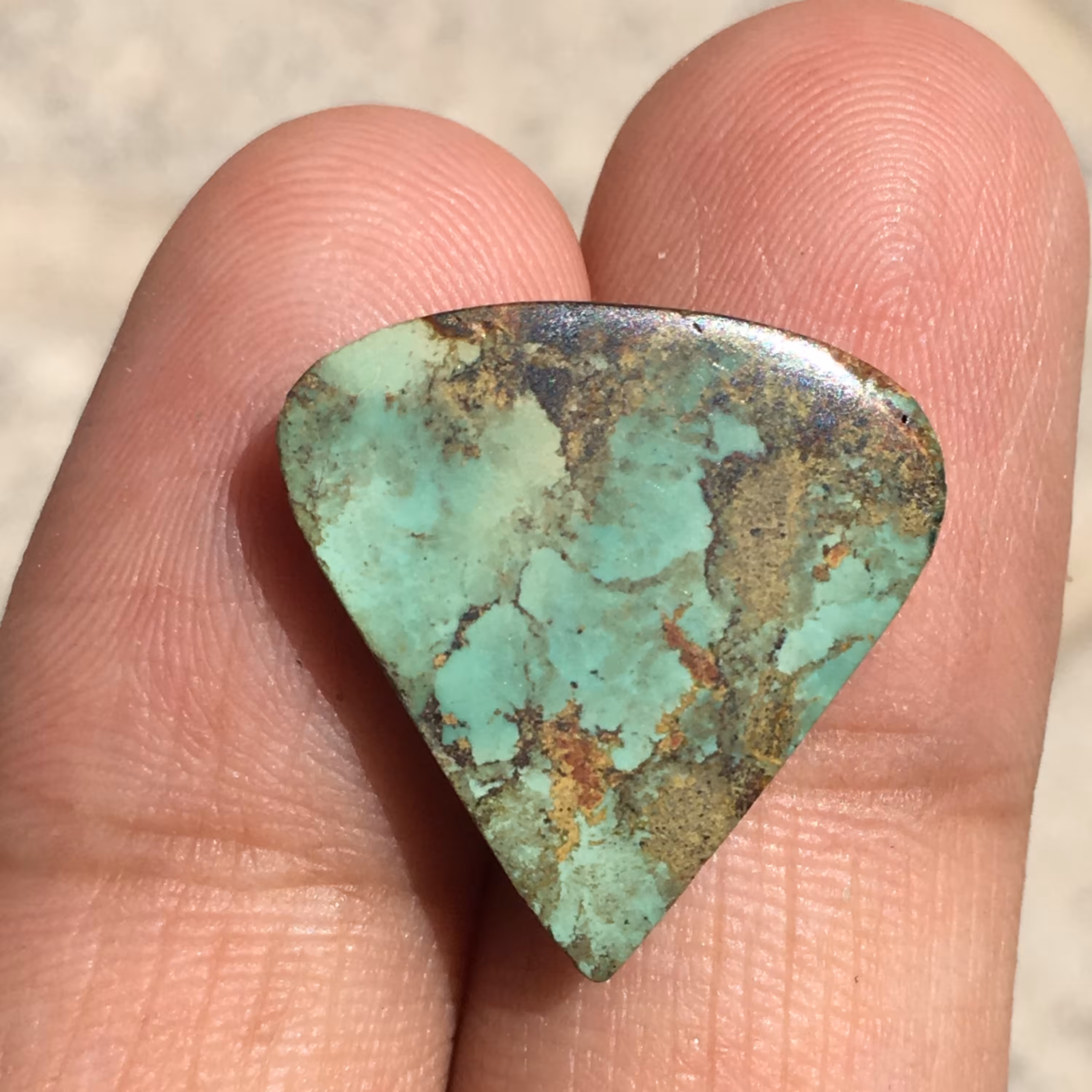 نگین زیبای فیروزه اشکی نیشابور