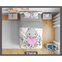 سرویس لحاف روتختی کودک یک نفره 5 تکه نوپه هوم Nopehome طرح بچگانه فانتزی کد T5858