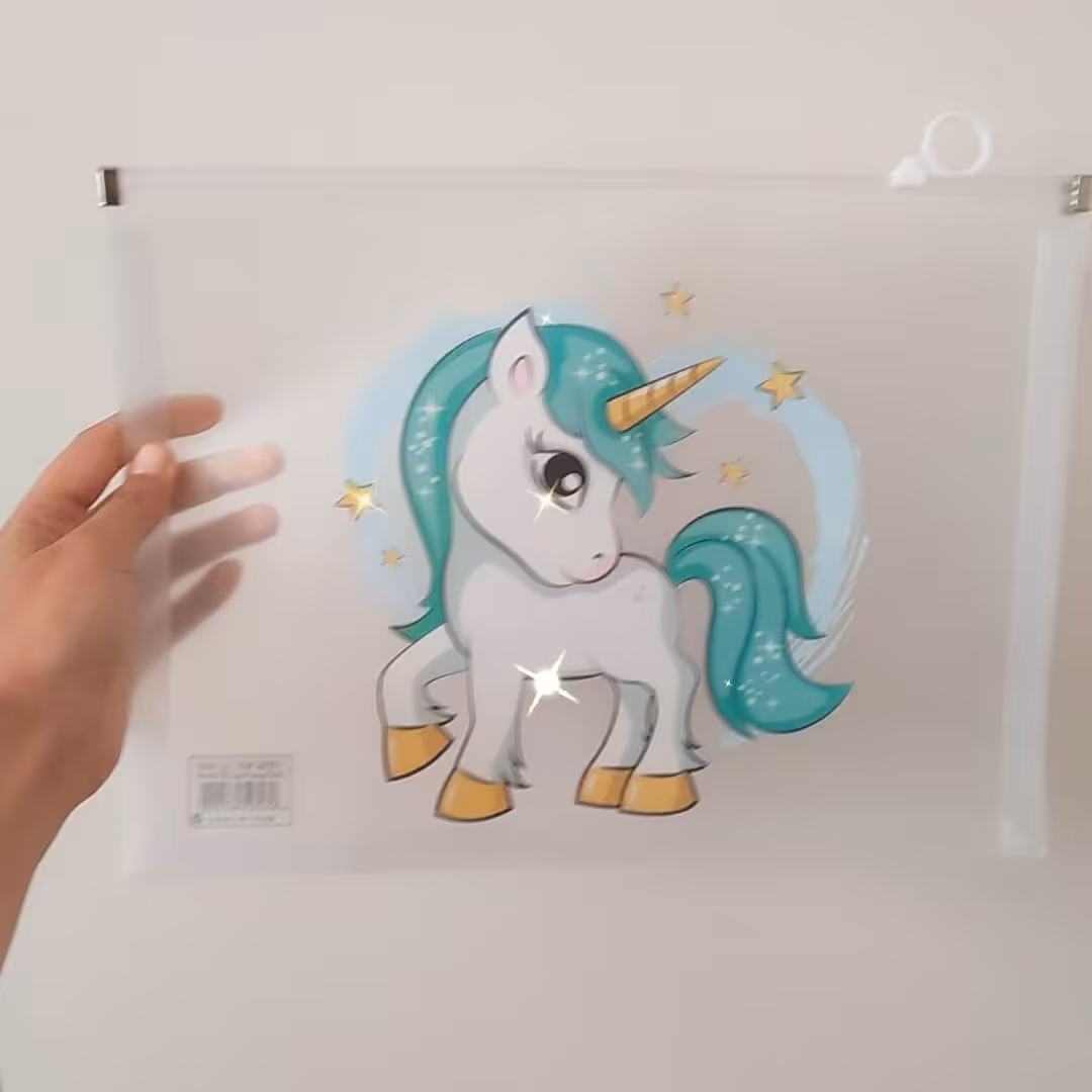 کاورA4 زیپ دار یونیکورنی 