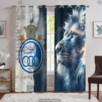 پرده سه بعدی پانچی طرح استقلال طرح لوگوی این تیم و شیر آبی WA-2043-s