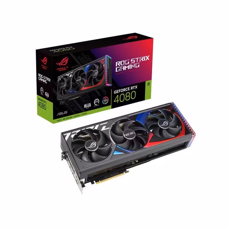 کارت گرافیک ایسوس ROG Strix GeForce RTX 4080 OC 16G GDDR6X با حافظه 16 گیگابایت