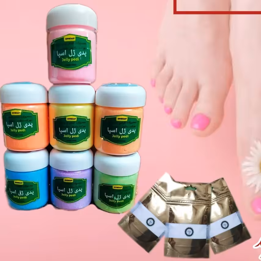 پدی ژل 75گرمی همراه با حلال 100 گرمی( پودر ژلی پدیکور)