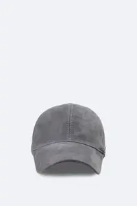 کلاه خاکستری مردانه GRAY 100 ٪ ورزشی چرمی Avva