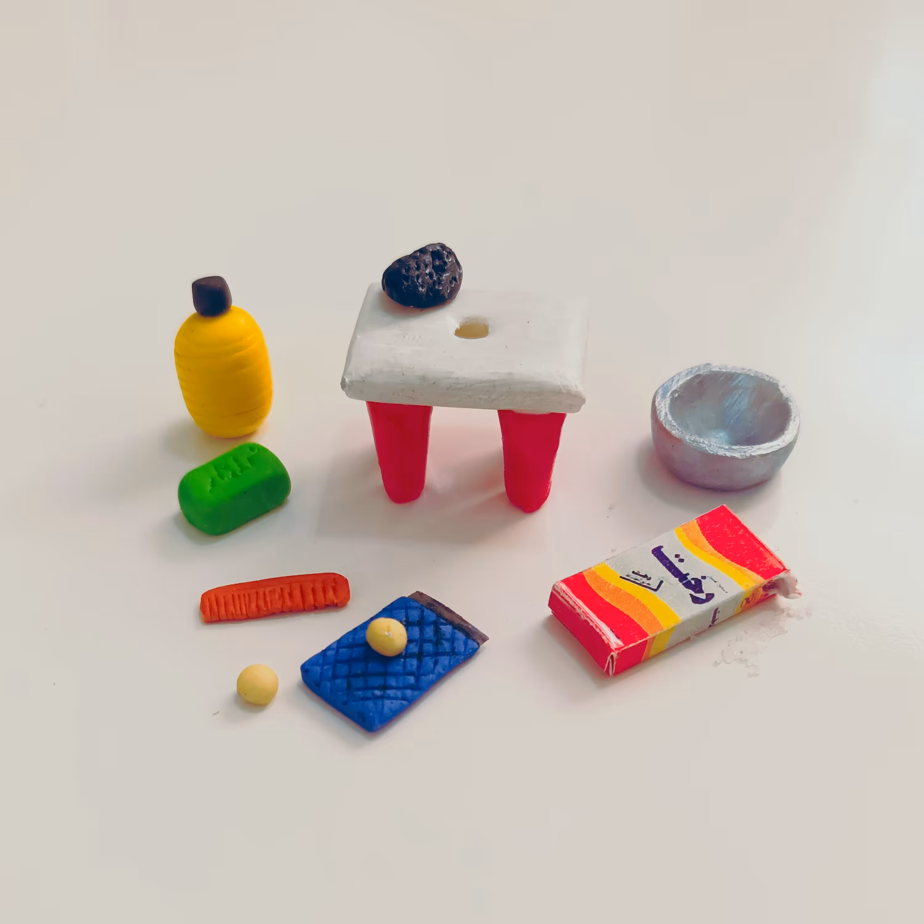 وسایل حمام نوستالژی مینیاتوری(کاردست)