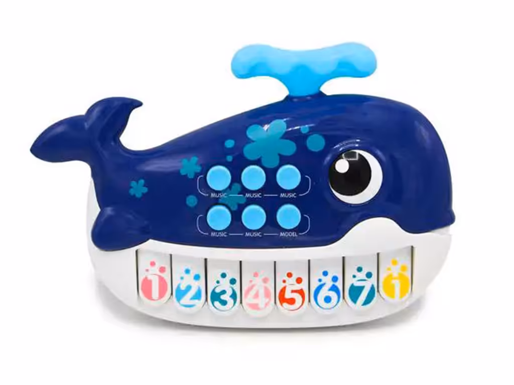 ارگ موزیکال مدل نهنگ اسباب بازی