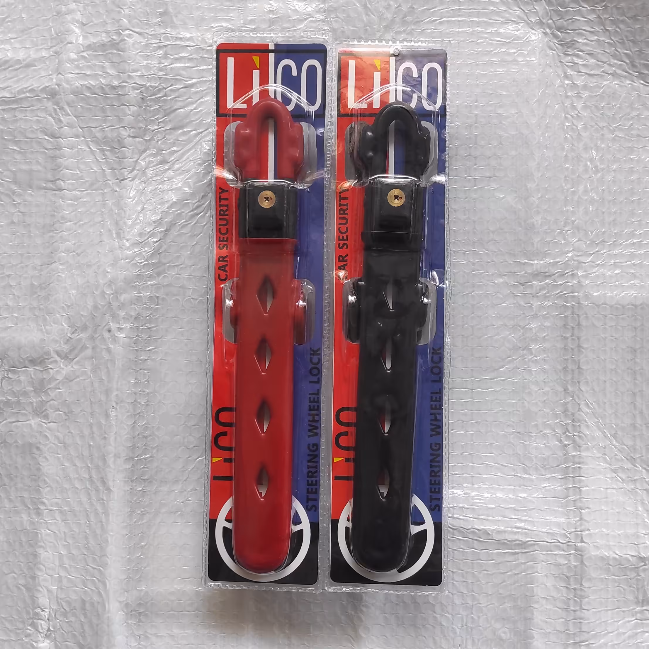 قفل فرمان خودرو دوبل لیکو مدل شبکه کلید 4پر