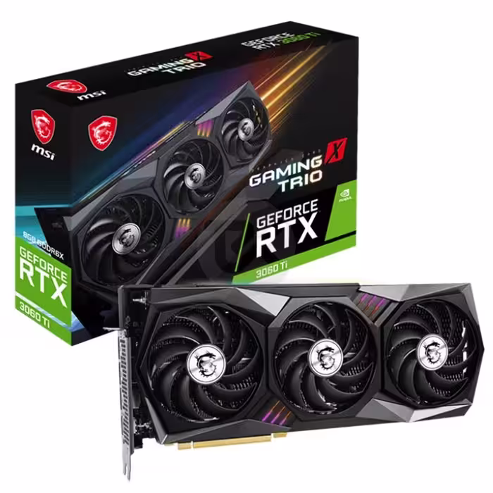 کارت گرافیک ام اس آی RTX3060 TI GAMING X TRIO 8G 3F
