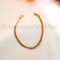 دستبند کارتیر ظریف  به همراه پلاک آویز استیل زیورآلات بدلیجات اکسسوری دستبند 