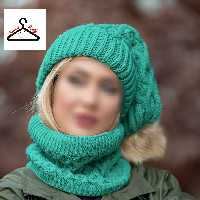 ست کلاه و شالگردن زنانه و دخترانه ، کلاه و شال رینگی پاییزه و زمستانه 