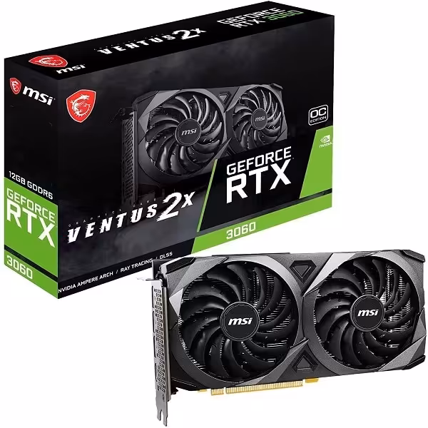 کارت گرافیک MSI GeForce RTX 3060 VENTUS 2X 12GB OC