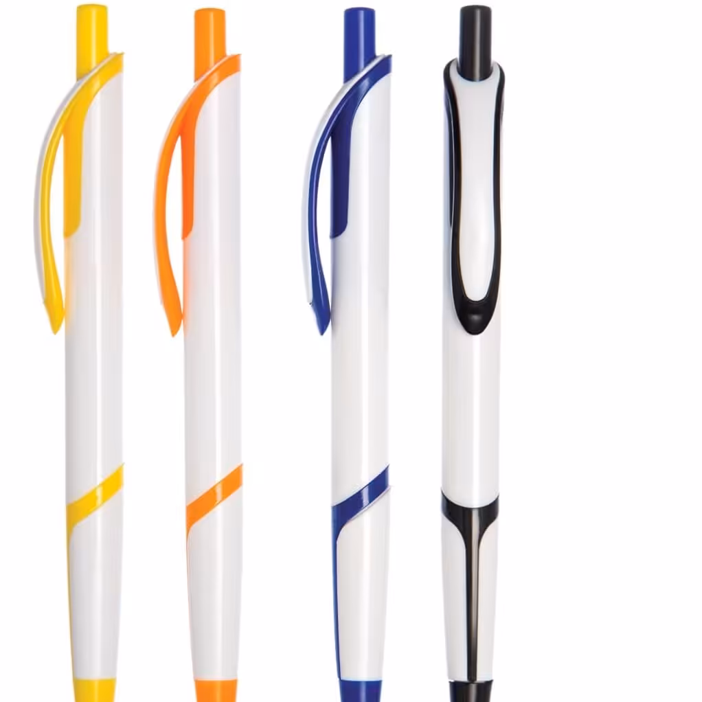 انواع خودکار های پلاستیکی تبلیغاتی در مدل و رنگ های مختلف