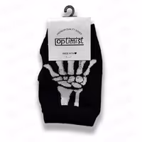 دستکش کلاسیک لا انگشتی اسکلتی فری سایز