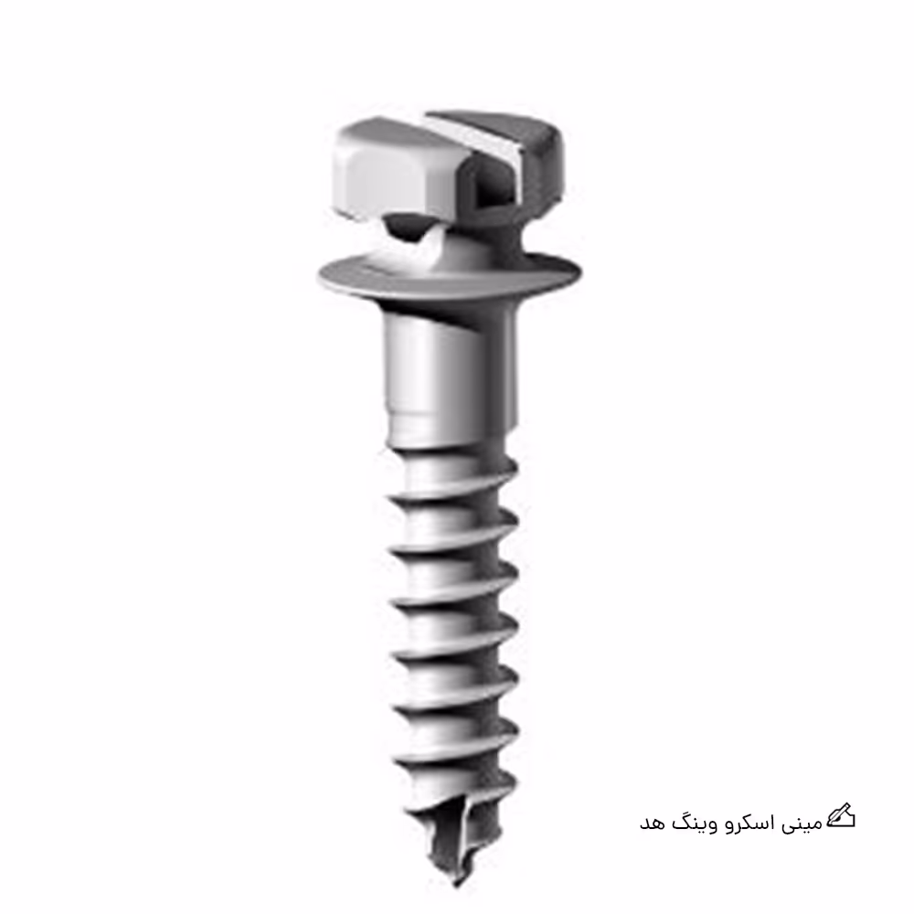 مینی اسکرو وینگ هد Osteonic استنلس استیل تک عددی