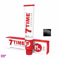 رنگ مو سون تایم (7Time) شماره N.1 رنگ مشکی حجم 100 میلی‌لیتر مجموعه 2 عددی