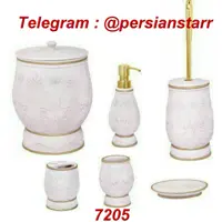 سرویس بهداشتی 6پارچه رزین 7205صورتی 