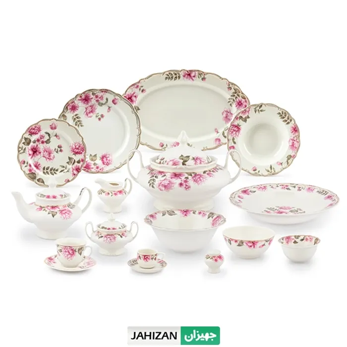 سرویس چینی پردیس 12نفره 98پارچه طرح فرانسیس سری سولار