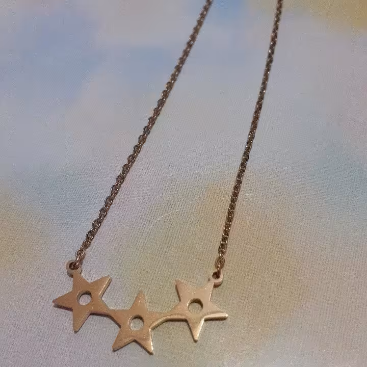 گردنبند ستاره و گوشواره ستاره نیم ست استیل رنگ ثابت نیم ست گوشواره و گردنبند ست گوشواره و گردنبند ست گردنبند و گوشواره 