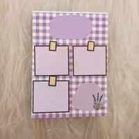 برگه یادداشت فانتزی،  سایز 9.5*7،  100برگ،  تمام برگه ها طرح دار هستند، طرح 12