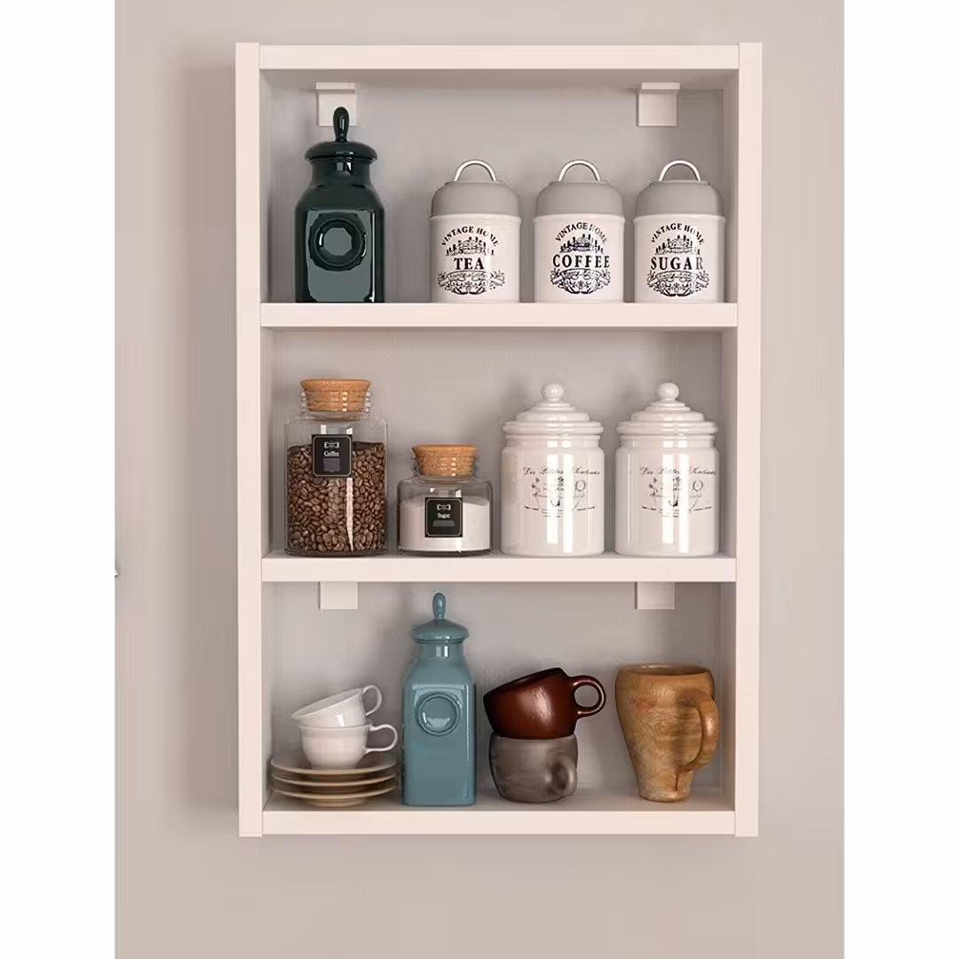 قفسه آشپزخانه مناسب برای جاادوبه تمام MDF سه طبقه