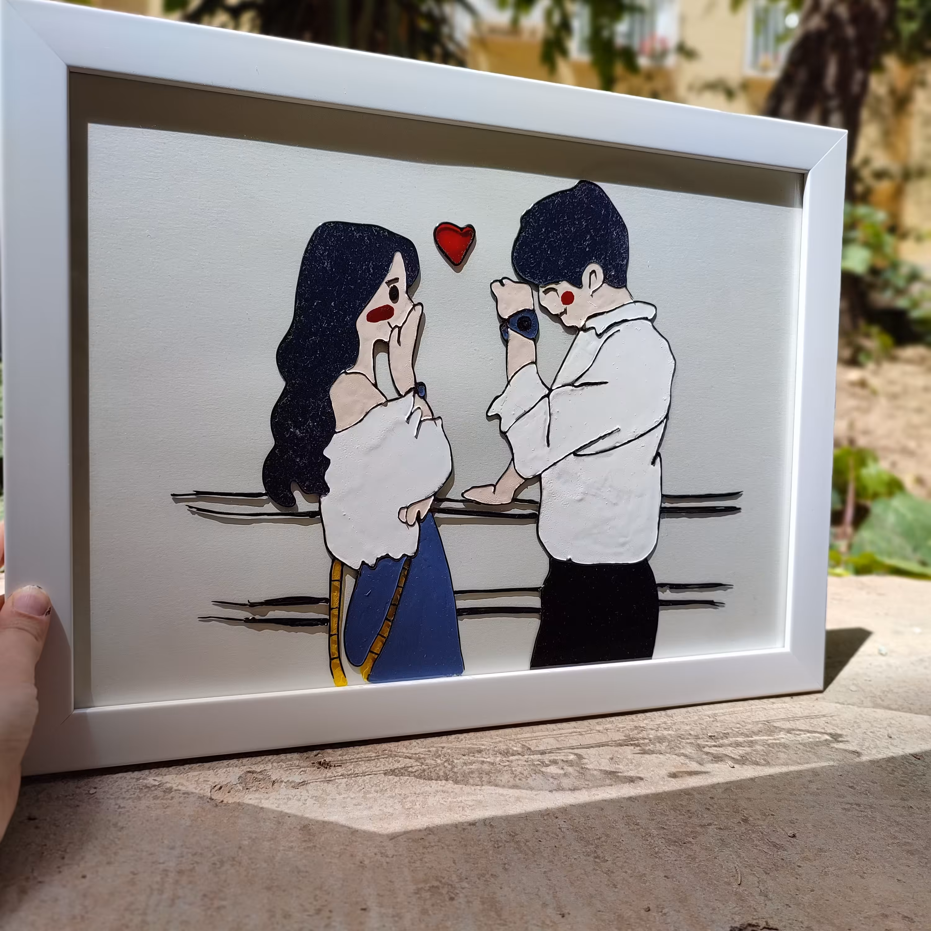 تابلوی ویترای ولنتاین سایز  A4