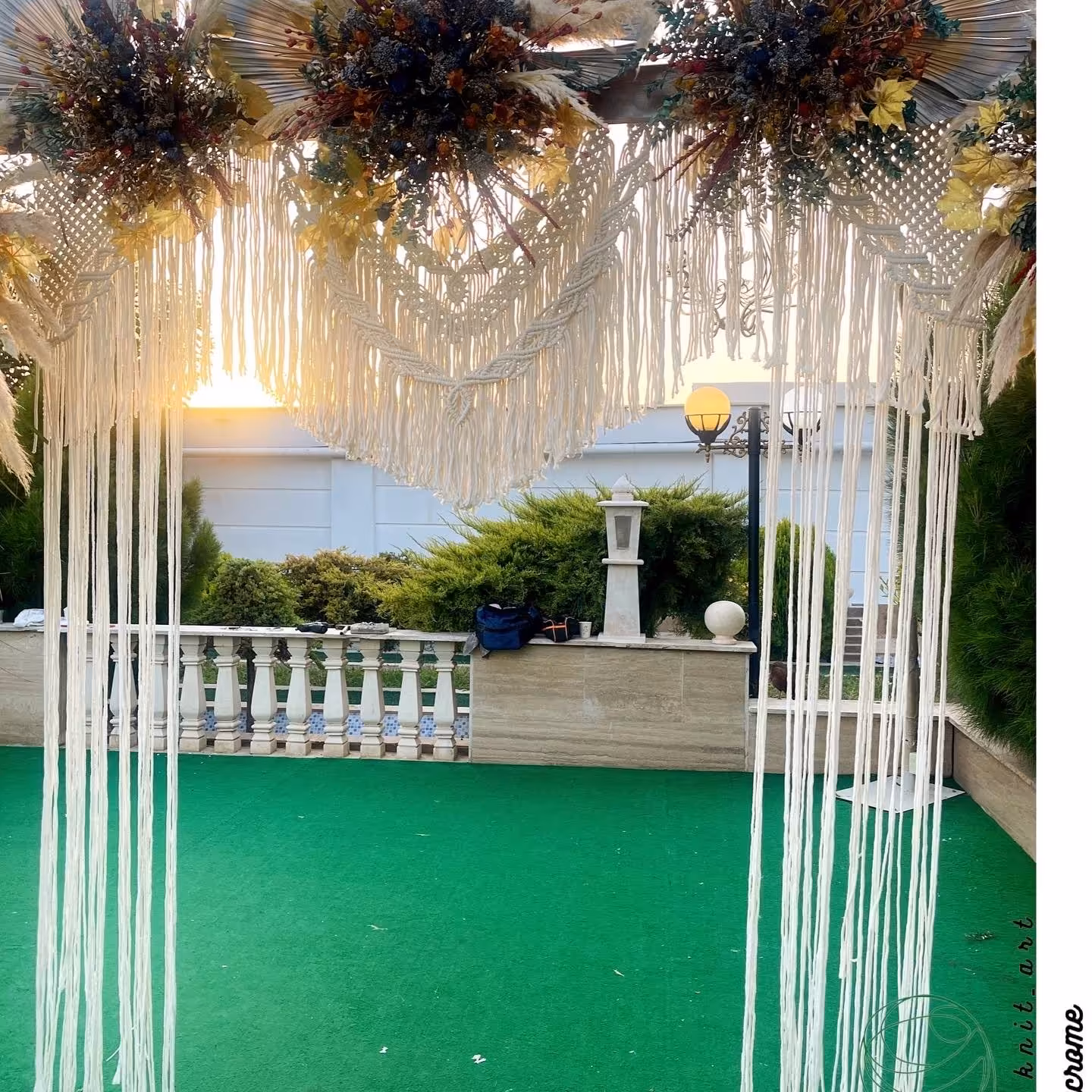 بک دراپ مکرومه