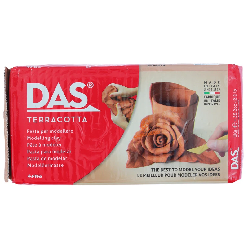 قیمت و خرید خمیر مجسمه سازی 1000 گرمی قهوه ای داس DAS