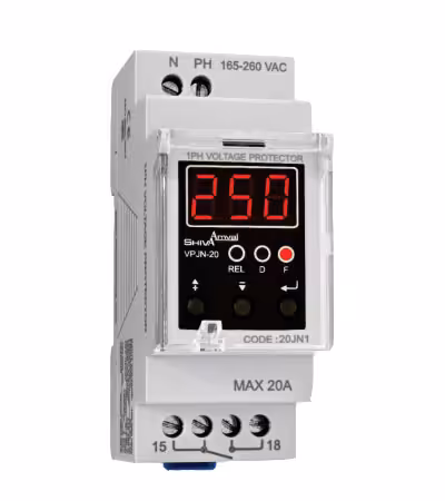 محافظ ولتاژ تک فاز دیجیتال شیوا امواج مدل 20JN1