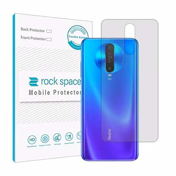 گلس محافظ پشت گوشی شیائومی Redmi K30i مدل نانو هیدروژل شفاف برند راک اسپیس کد 5846S