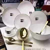 سرویس لومینارک گرد لب طلا