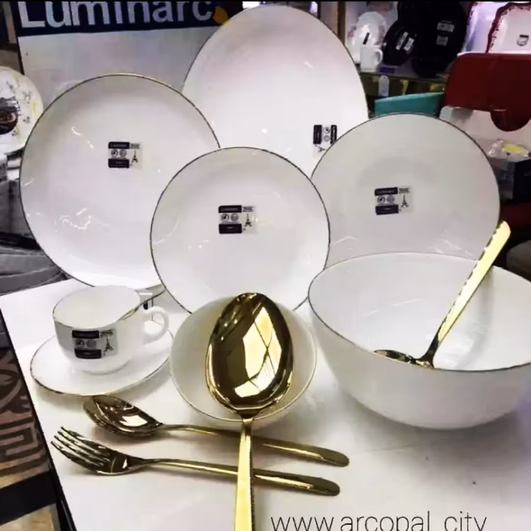 سرویس لومینارک گرد لب طلا
