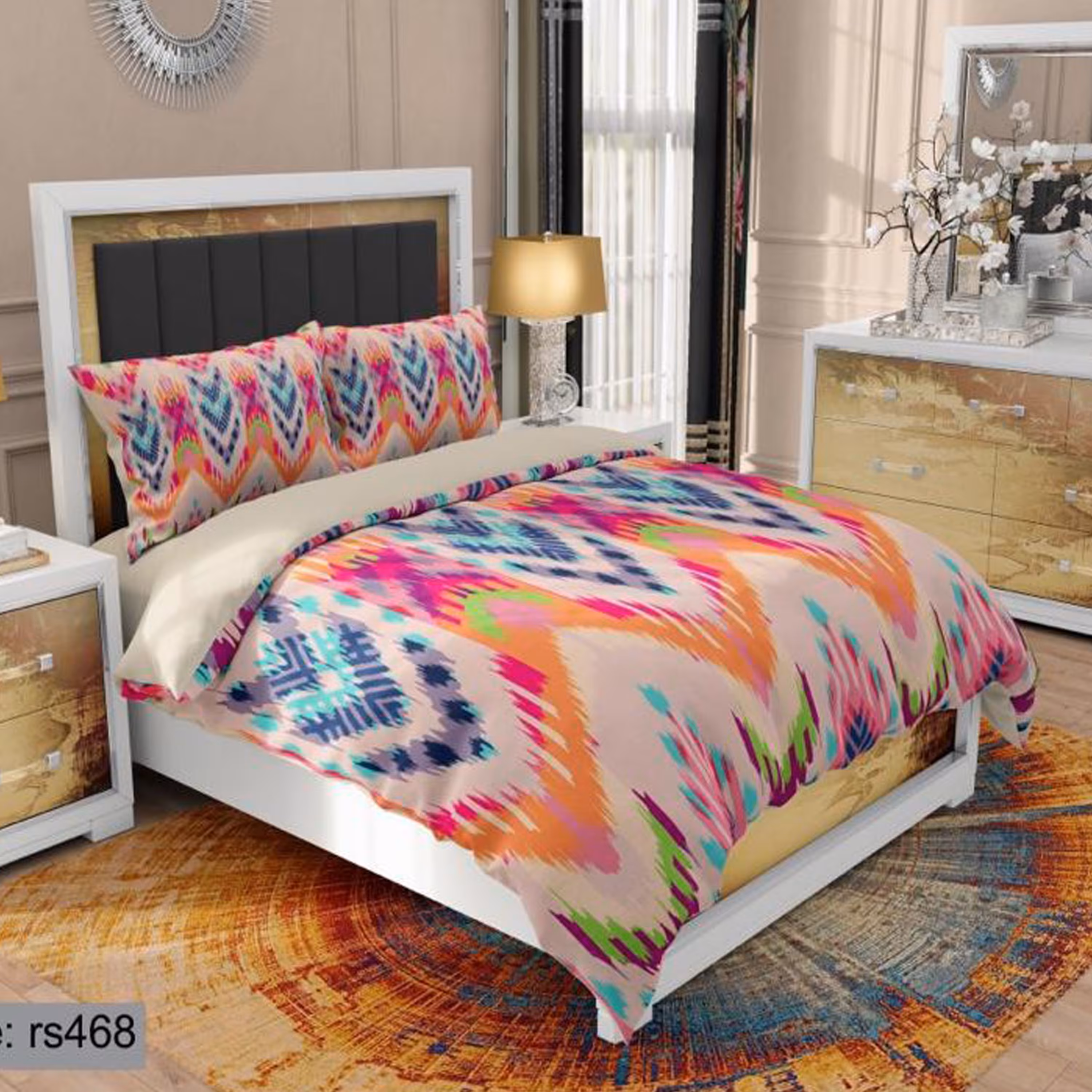 سرویس روتختی 2 نفره تنسل چاپی برندترک لند(Turk Land) rs 468