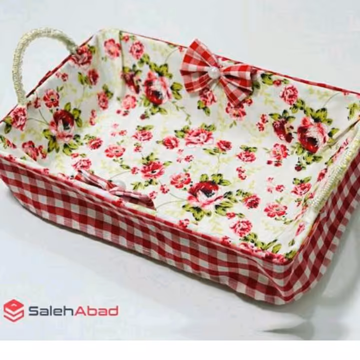 سبد پارچه ای جای نان سیم دار و درجه یک