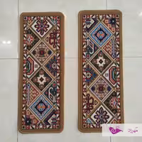 روپله ای 30 در 90 گلیم ماشینی نقشه محراب بژ