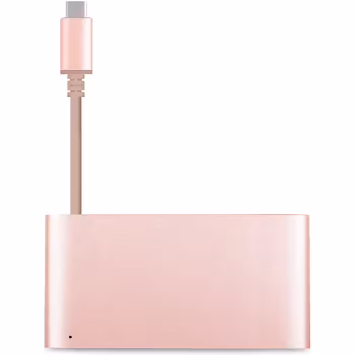 کیت آداپتور MOSHI موشی تبدیل USB-C به مولتی پورت صورتی رزگلد - Hiapple.ir